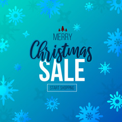 Christmas seasonal sale ad vector background.
