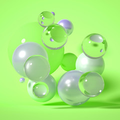 Beautiful background with geometric shape. 3d illustration, 3d rendering.