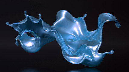 Beautiful background with geometric shape. 3d illustration, 3d rendering.