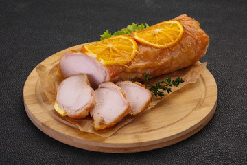 Chicken roll with orange