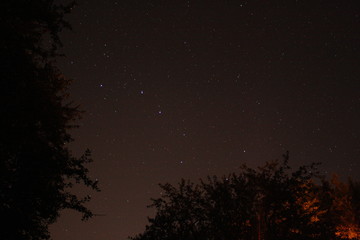 Fototapeta na wymiar Photo of constellation Ursa Major, night sky with stars