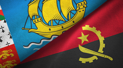 Saint Pierre and Miquelon and Angola two flags