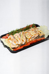 Food for the holiday table with beautiful design