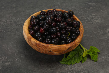 Fresh ripe sweet black currant