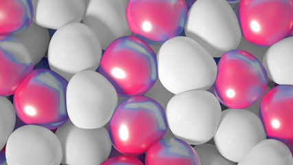 Beautiful background with geometric shape. 3d illustration, 3d rendering.