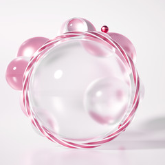 Beautiful background with geometric shape. 3d illustration, 3d rendering.