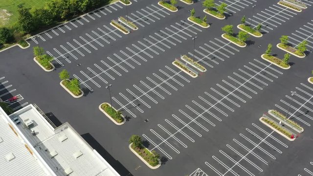 Empty Parking Lot (Drone)