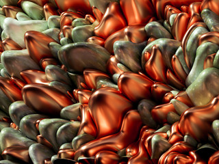 Obraz premium Beautiful, elegant, abstract background with metal and the texture of stone, marble and granite. 3d illustration, 3d rendering.