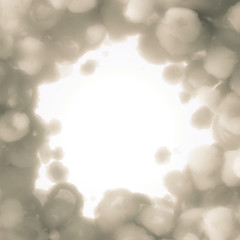 Cloud isolated, steam, smoke. 3d illustration, 3d rendering.