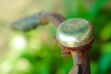 rusty vintage bicycle bell