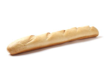 Fresh french baguette isolated on a white background