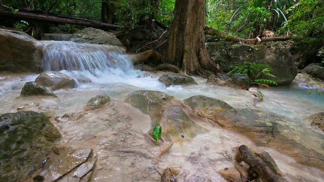 Erawan Waterfall (dolly shot), Kanchanaburi, Thailand