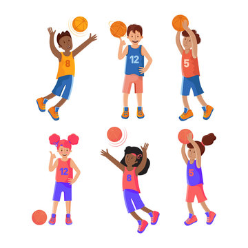 basketball team cartoon