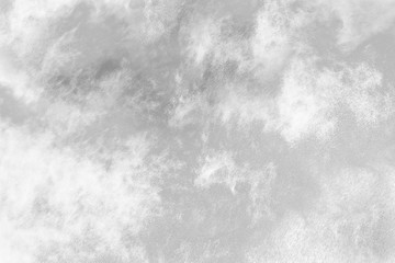 Black powder explosion on white background. 