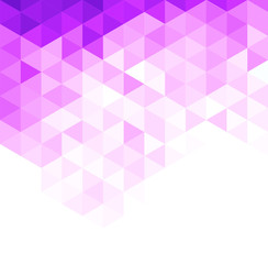 Obraz premium Abstract triangular background. Purple geometric pattern.