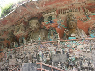 Fototapeta premium Dazu Rock Carvings, Dazu District, Chongqing, Peoples's Republic of China