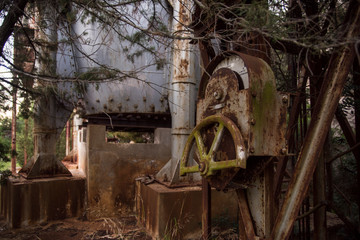 An old abandoned extraction plant