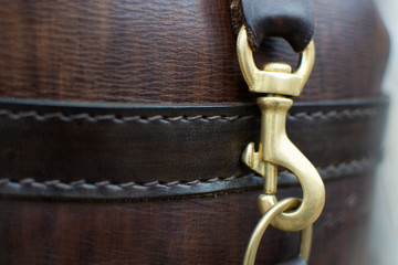 Schnalle Rücksack aus Leder- Handarbeit - Handgenäht