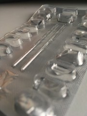 Leere Medikamentpackung