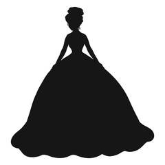 Beautiful lady in a magnificent dress with a beautiful hairdress © Yulia Nazarian