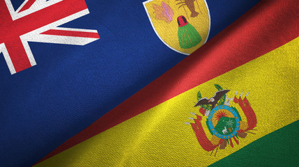 Turks and Caicos Islands and Bolivia two flags