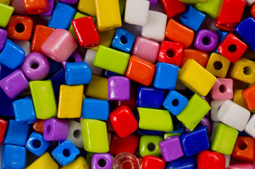 Colorful beads for needlework, used to make bracelets, beads and other jewelry
