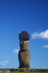 Blue Sky Ahu Tahai from Easter Island