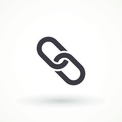 Chain Icon in trendy flat style isolated on grey background. Connection symbol for your web site design, logo, app, UI. Vector illustration