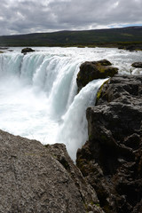 Fototapeta na wymiar Godafoss Waterfall in Iceland Summer