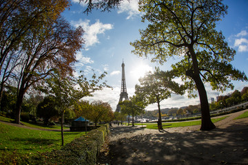 Paris, view of the Eiffel tower
