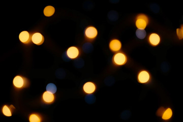Abstract Bokeh blurred color background with bokeh lights can use background.