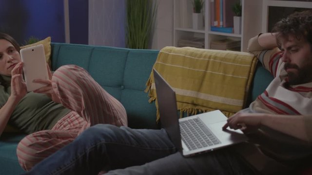 People connecting online and ignoring each other