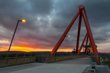 Fototapeta premium Sunset Yandhai Nepean Crossing
