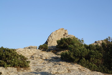 rocks and blue sky