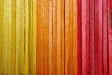 colorful wooden sticks decoration, multicolored background