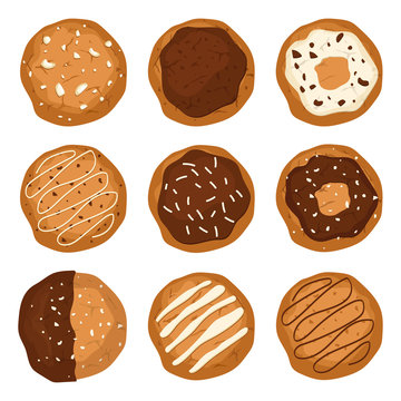 Tasty cookies vector design illustration isolated on white background