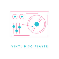Vinyl disc player