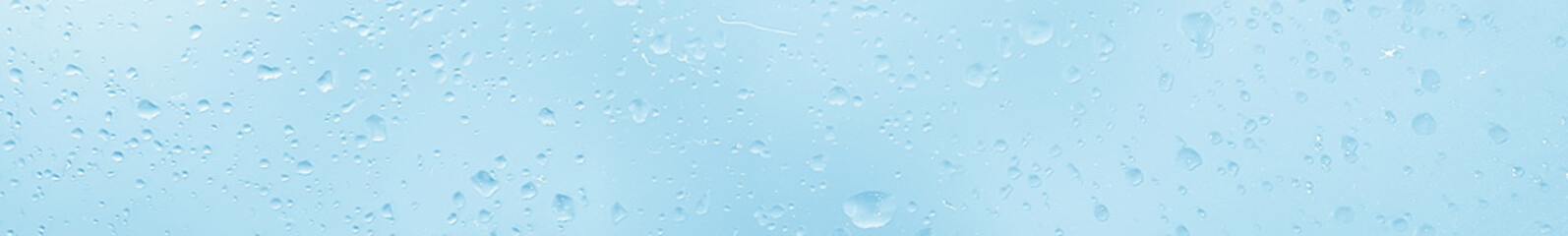 glass drops long narrow oblong background / abstract horizontal web background