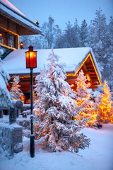 Santa claus village lapland finland