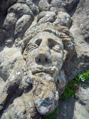 Bretagne, rochers sculptés de Rothéneuf 
