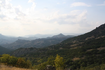 panoramic view of the mountains