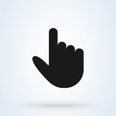 hand touch click, Simple modern icon design illustration.