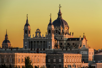 Naklejka premium Almudena Cathedral, Madrid, Spain.