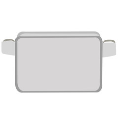 vector, isolated, belt, women bag