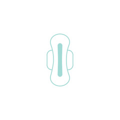 Period. Menstrual protection. Woman health. Hand drawn vector illustration on white isolated.