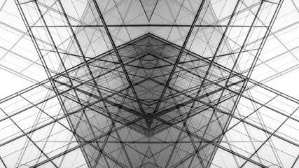 abstract of architecture of geometry and line.