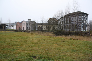 abandoned farm house