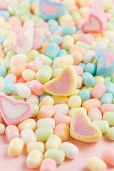 A close-up of colorful and delicious candy