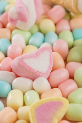 A close-up of colorful and delicious candy