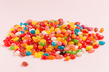 A close-up of colorful and delicious candy